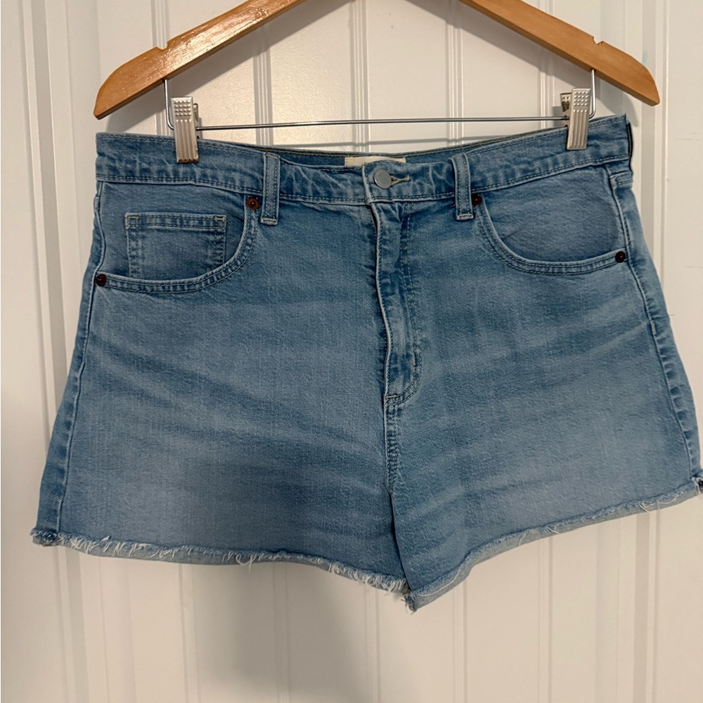 Universal Thread Blue Jean Shorts Raw Hem